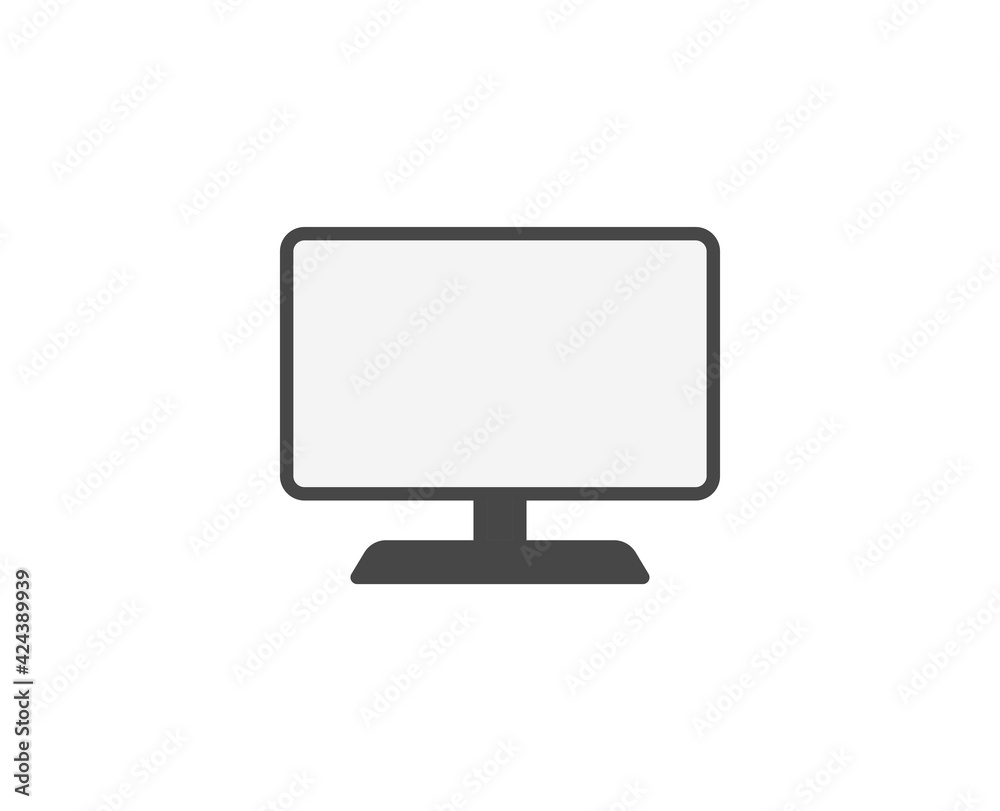 Line Computer icon isolated on white background. Outline symbol for website design, mobile application, ui. Electronics pictogram. Vector illustration, editorial stroсk. Line Computer icon isolated on white background. Outline symbol for website design, mobile application, ui. Electronics pictogram. Vector illustration, editorial stroсk.