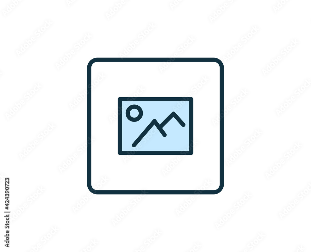 Gallery flat icon. Thin line signs for design logo, visit card, etc. Single high-quality outline symbol for web design or mobile app. Sign outline pictogram. Gallery flat icon. Thin line signs for design logo, visit card, etc. Single high-quality outline symbol for web design or mobile app. Sign outline pictogram.