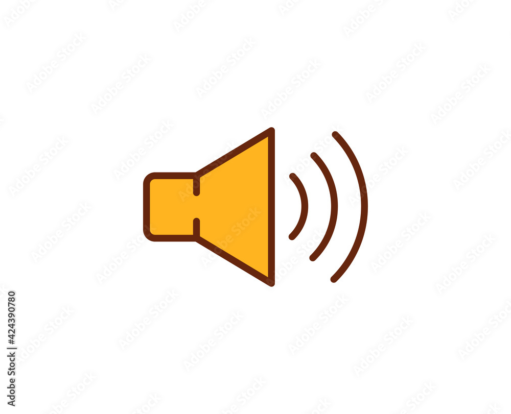 Volume flat icon. Thin line signs for design logo, visit card, etc. Single high-quality outline symbol for web design or mobile app. Sign outline pictogram. Volume flat icon. Thin line signs for design logo, visit card, etc. Single high-quality outline symbol for web design or mobile app. Sign outline pictogram.
