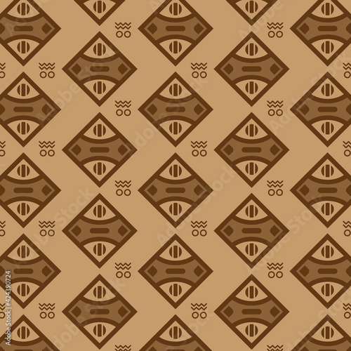 Seamless pattern native indie abstract concept vector rustic decoration