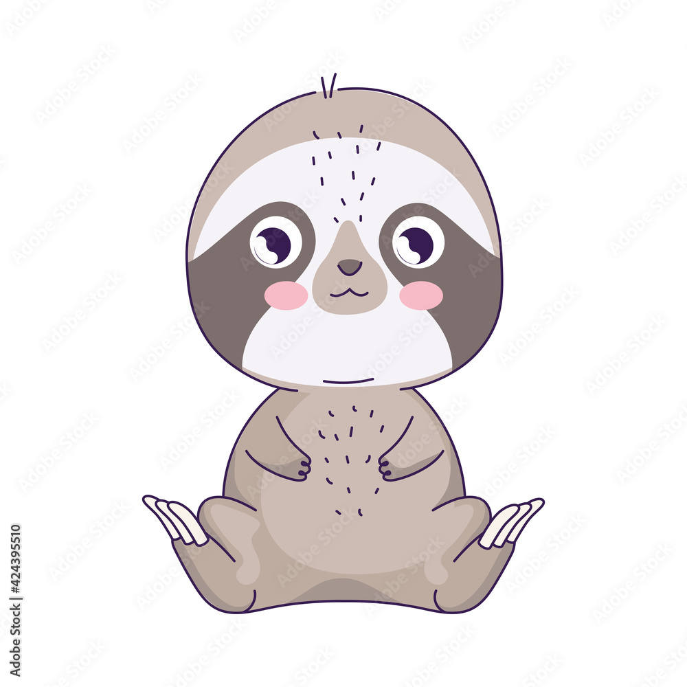 Fototapeta premium cute sloth animal