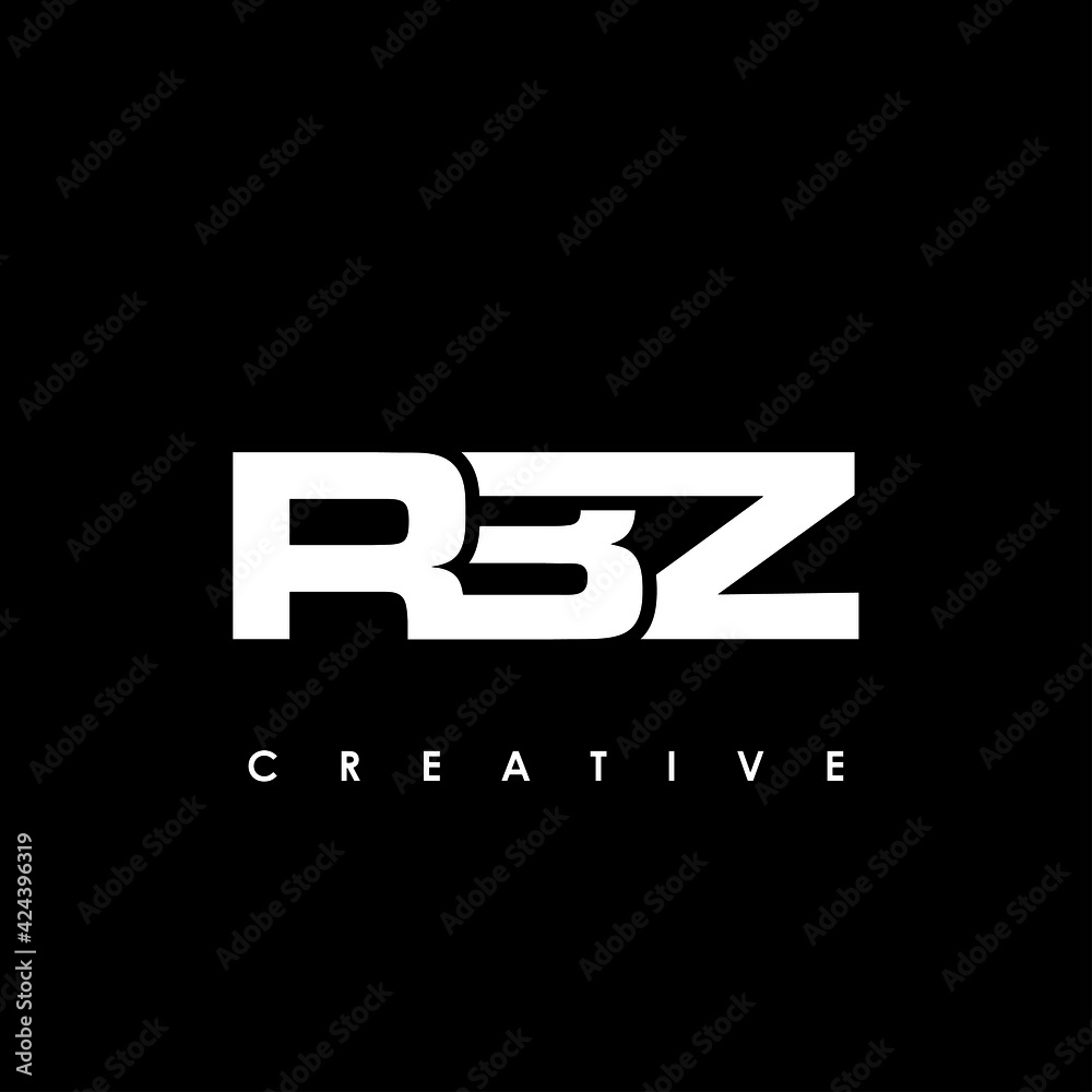 RBZ Letter Initial Logo Design Template Vector Illustration