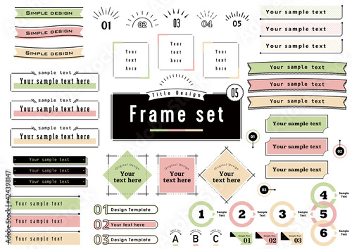 Title Design Frame set