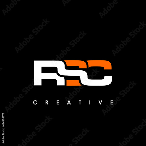 RSC Letter Initial Logo Design Template Vector Illustration photo