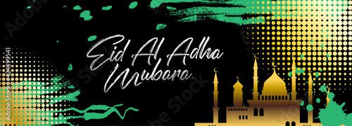 Poster for muslim religion holiday. Vector illustration.