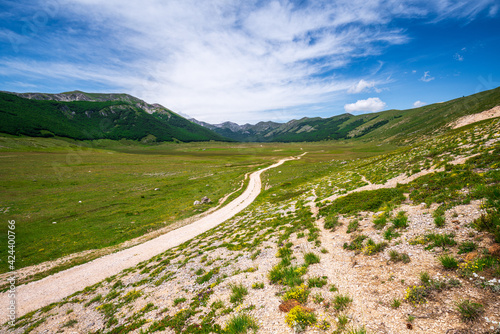 View of regional park Sirente Velino, Rocca di Mezzo, L'Aquila, Italy