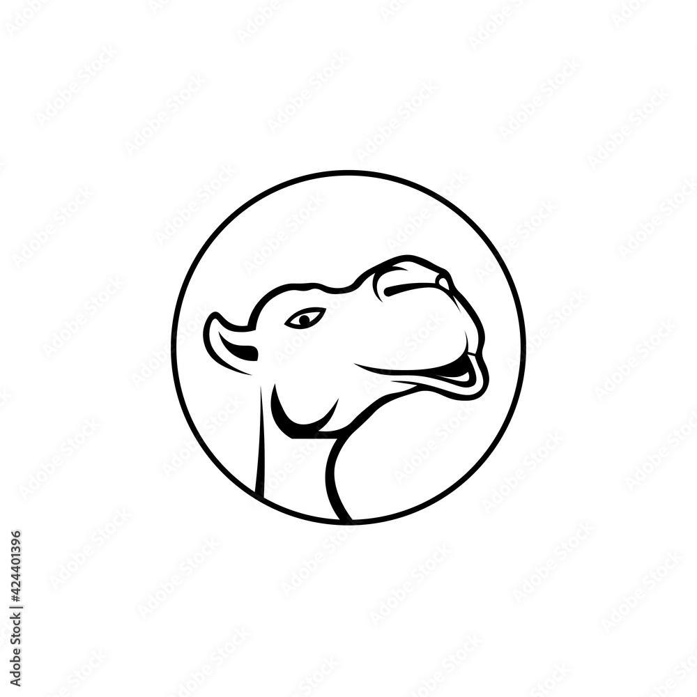 Black icon camel sign. Vector illustration eps 10 Black icon camel sign. Vector illustration eps 10