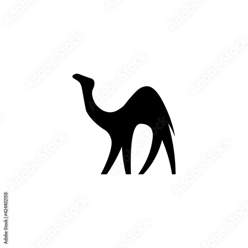 Black icon camel sign. Vector illustration eps 10