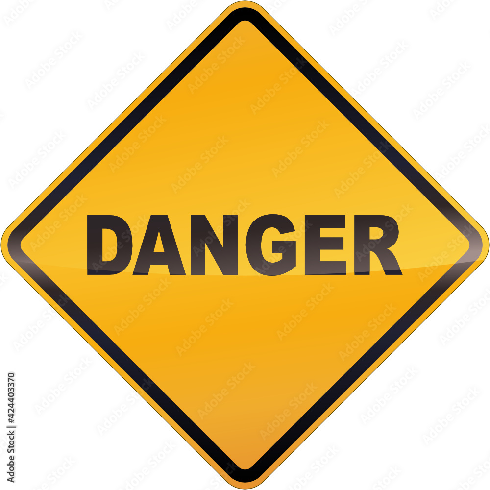 Diamond danger sign Diamond danger sign
