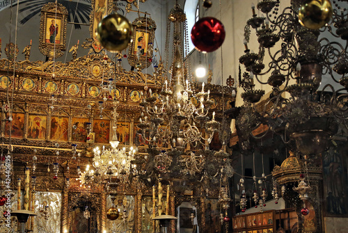 Ornaments of the Basilica of the Nativity in Bethlehem photo