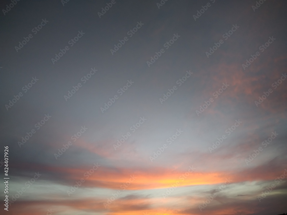 Obraz premium sunset in the sky two