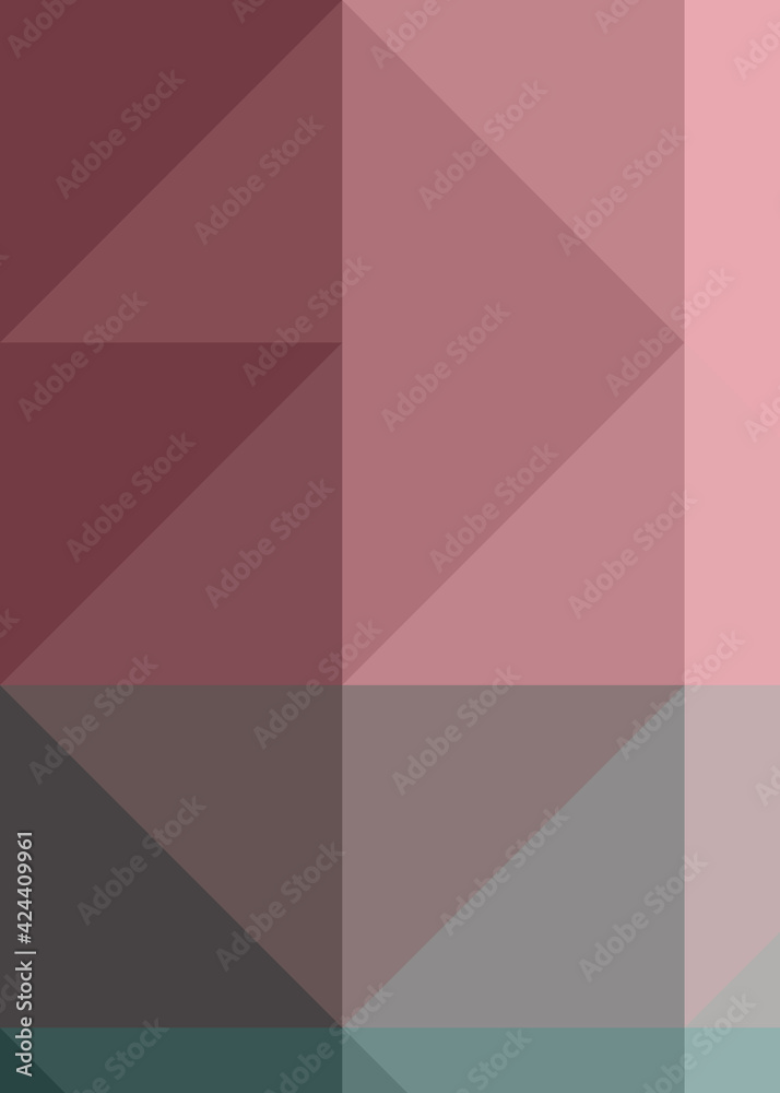 Obraz premium Abstract color Low-Polygones Generative Art background illustration