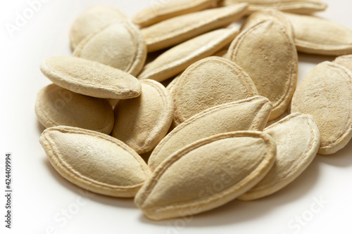 Fresh and roasted pumpkin seeds