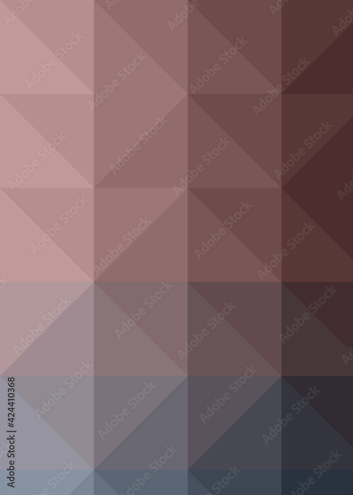 Fototapeta premium Abstract color Low-Polygones Generative Art background illustration