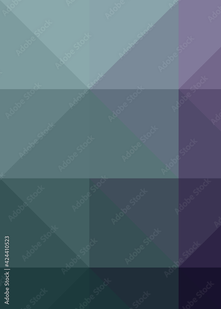 Fototapeta premium Abstract color Low-Polygones Generative Art background illustration