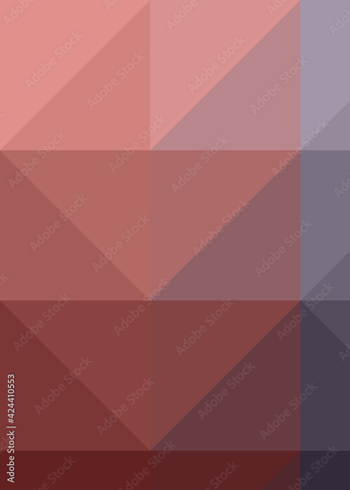 Fototapeta premium Abstract color Low-Polygones Generative Art background illustration