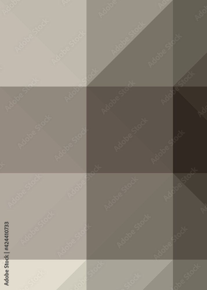 Fototapeta premium Abstract color Low-Polygones Generative Art background illustration