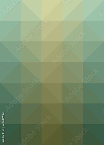 Abstract color Low-Polygones Generative Art background illustration