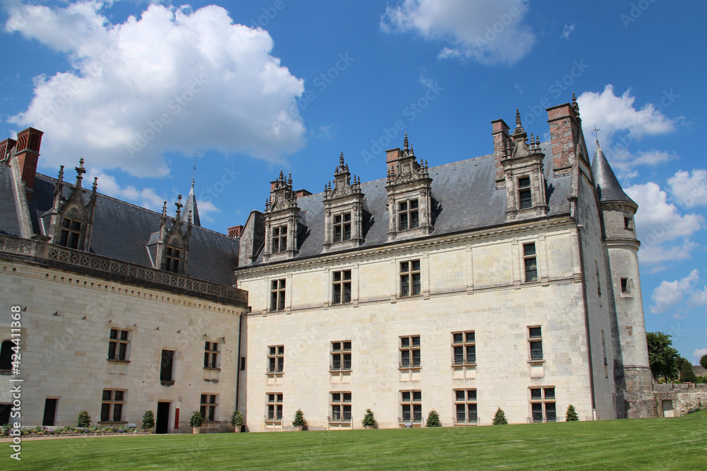 medieval and renaissance castle in amboise (france) 