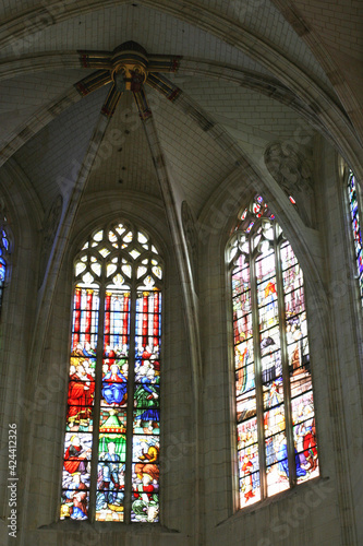 gothic basilica in cléry-sur-andré (france) 