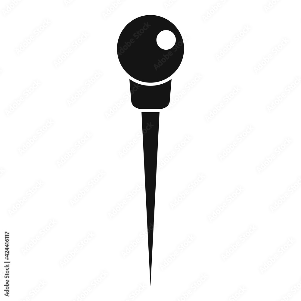 Carpenter needle icon, simple style Carpenter needle icon, simple style