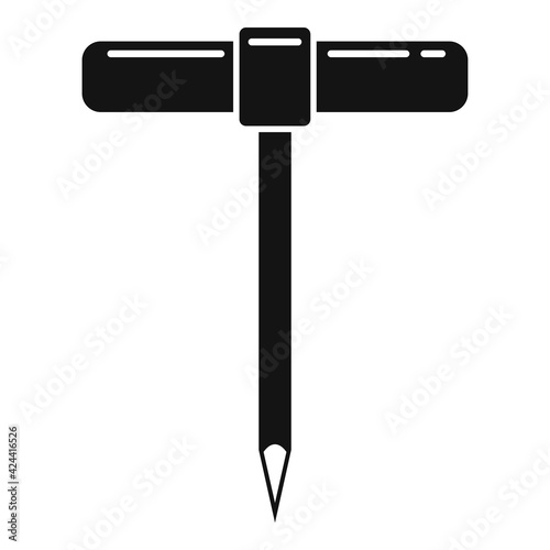 Carpenter awl icon, simple style