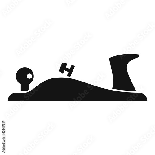 Carpenter plane icon, simple style