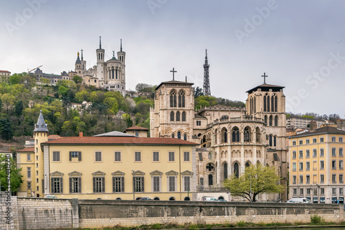 View of Lyon cathedral, France © borisb17