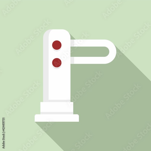 Technology turnstile icon, flat style