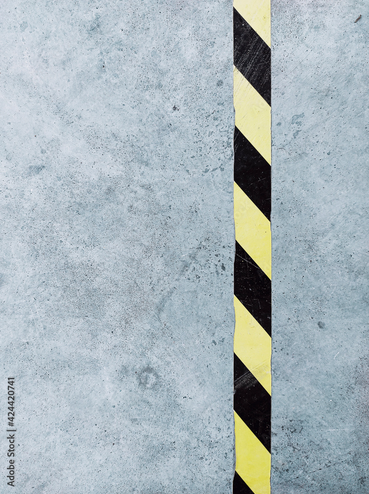 Fototapeta premium Grunge background with a line what is a sign of caution