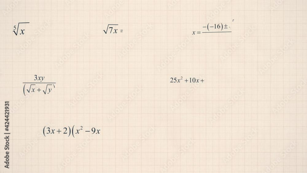 A lot of difficult-to-understand maths formulas appearing on a graph paper background. Science, complexity, solutions.
A lot of difficult-to-understand maths formulas appearing on a graph paper background. Science, complexity, solutions.