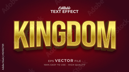 Editable text style effect - Gold Kingdom text style theme