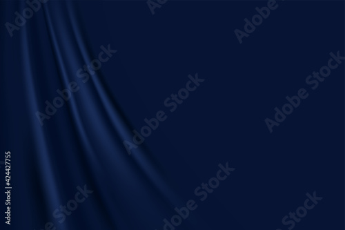 Abstract dark blue paper background triangles shape overlapping layer