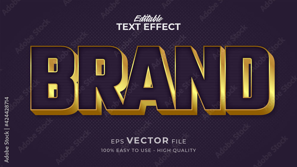 Editable text style effect - Retro text style theme