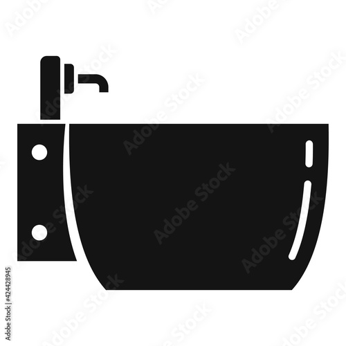 Bidet icon, simple style