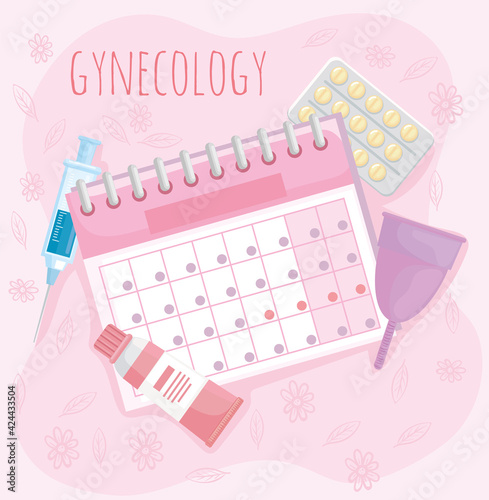 ginecology health icons