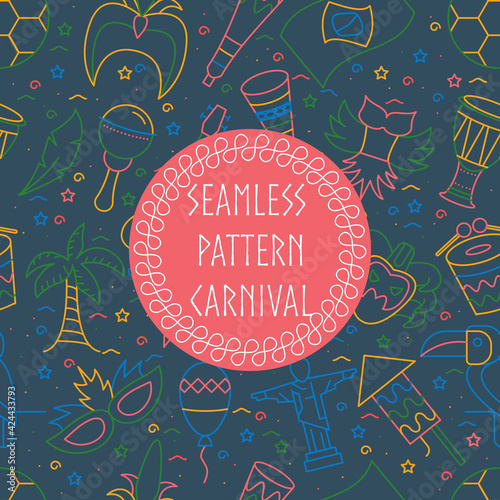 Seamless pattern carnival