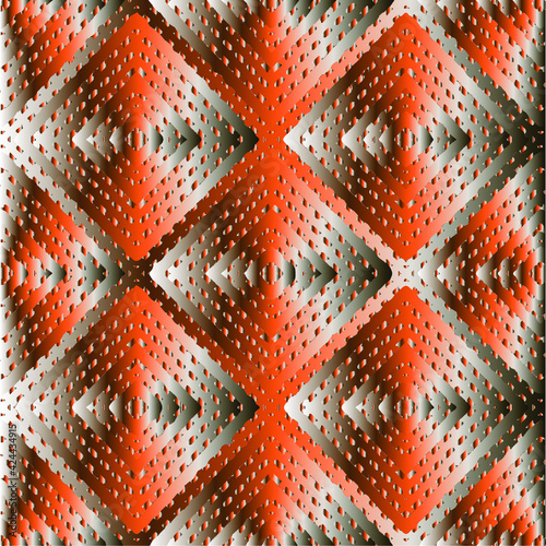 Patterns with black-and-red-and-white gradient. Abstract metallic background. 