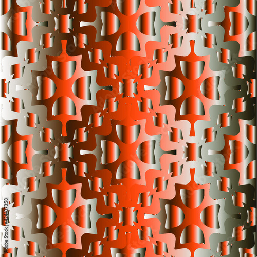
Patterns with black-and-red-and-white gradient. Abstract metallic background. 