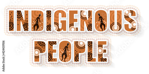 Indigenous people typography