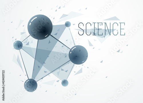 Molecules vector illustrati...