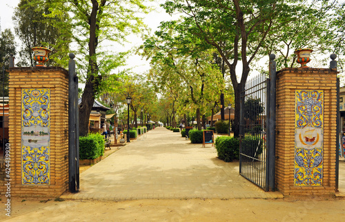 Paseo Carlos de Mesa en Coria del Río provincia de Sevilla España photo