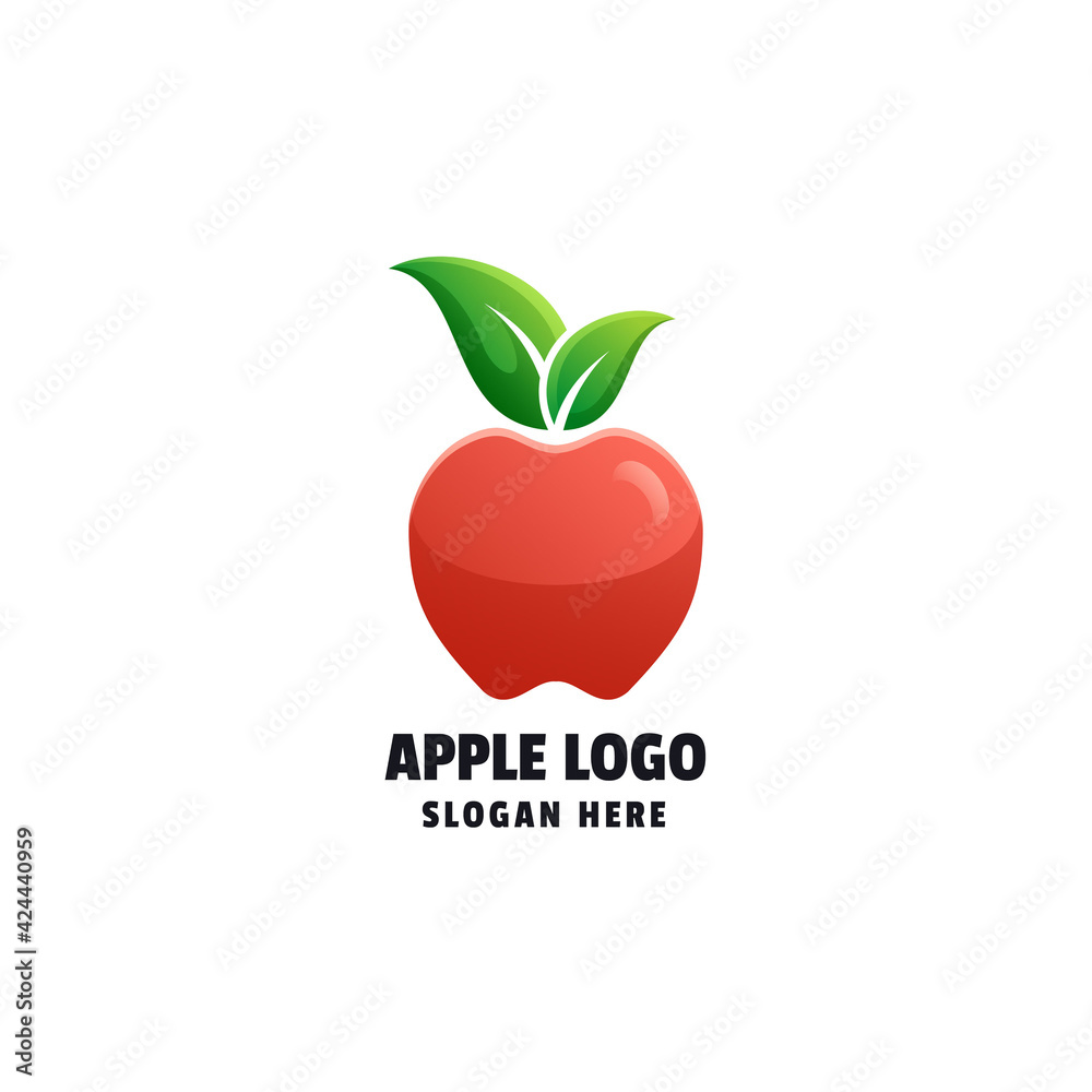 Apple Gradient Logo Template