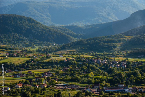 view of the valley from the mountain