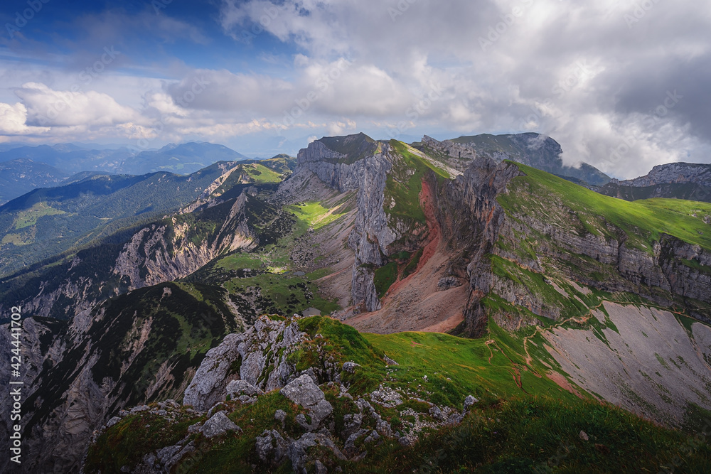 Naklejka premium Landscape at the Achensee lake in Austria.