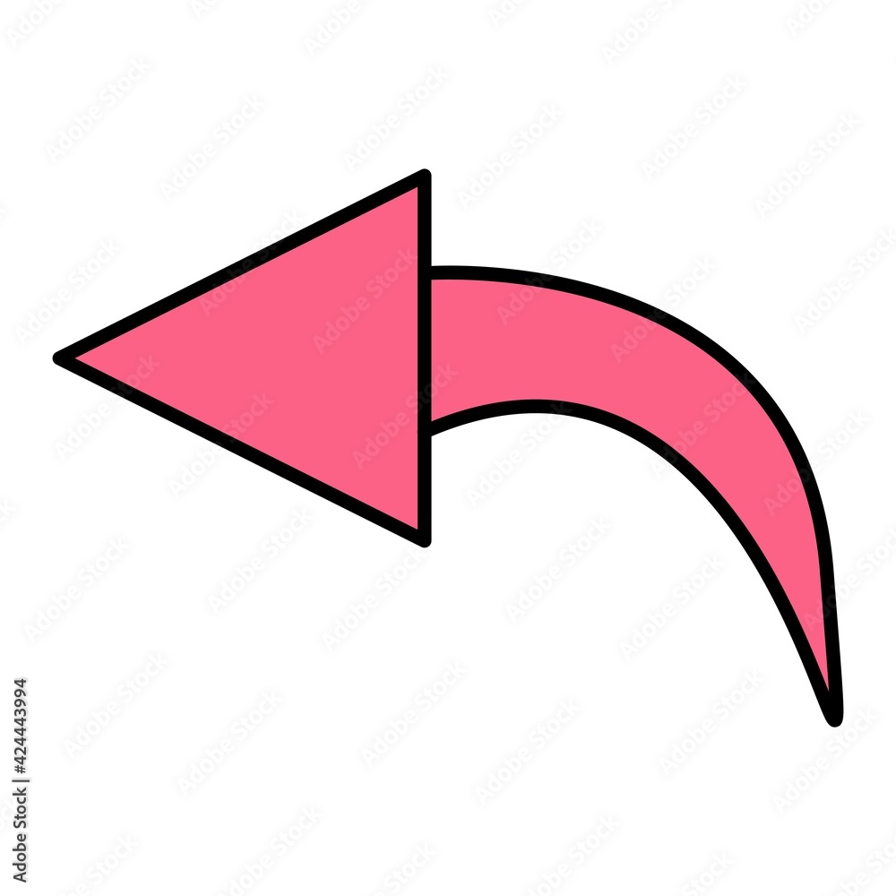 Vector Undo Outline Icon Design Vector Undo Outline Icon Design