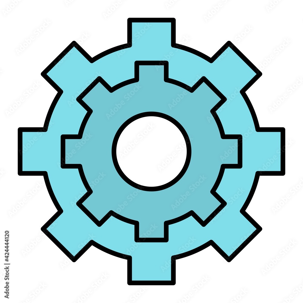 Vector Settings Outline Icon Design Vector Settings Outline Icon Design