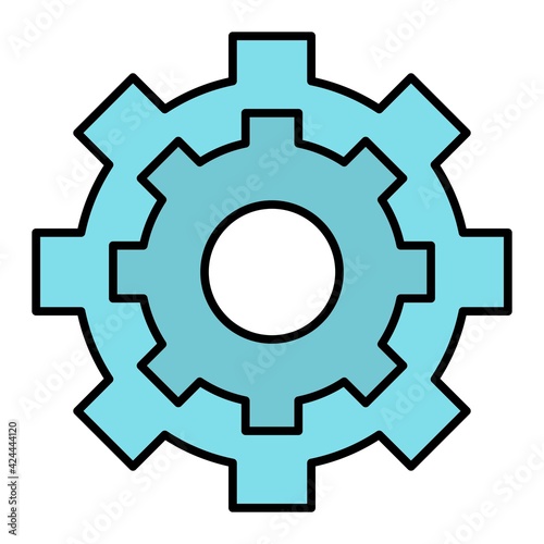 Vector Settings Outline Icon Design
