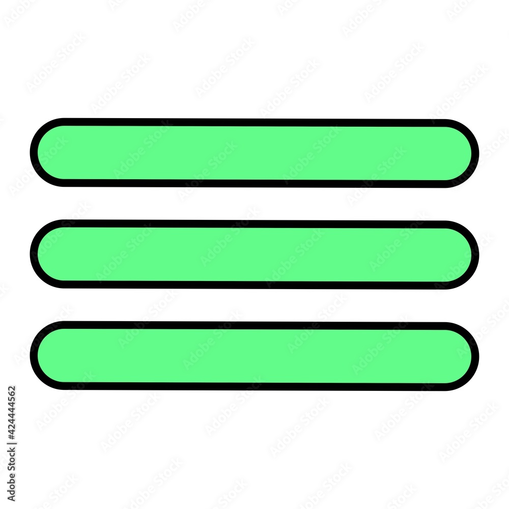 Obraz premium Vector Menu Outline Icon Design