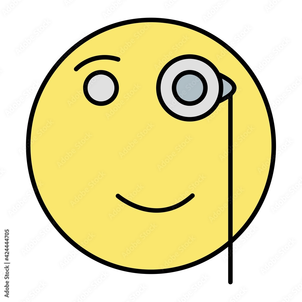 Fototapeta premium Vector Observing Outline Icon Design